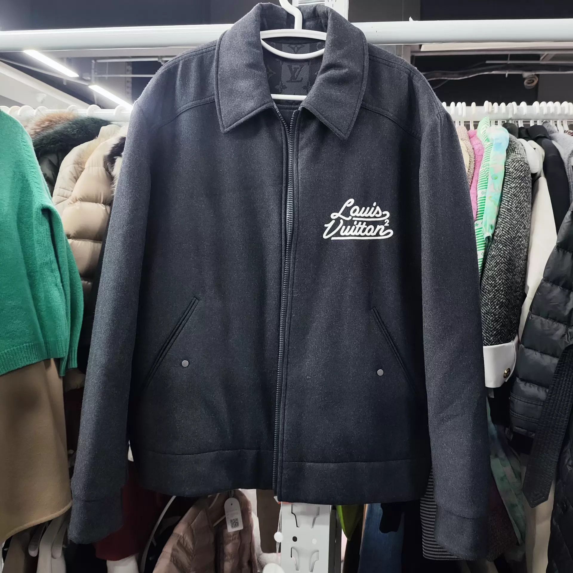 Louis Vuitton LV NIGO Reversible Wool Jacket 50 (Minimal Logo/Red Heart) Size US M / EU 48-50 / 2 - 2 Thumbnail