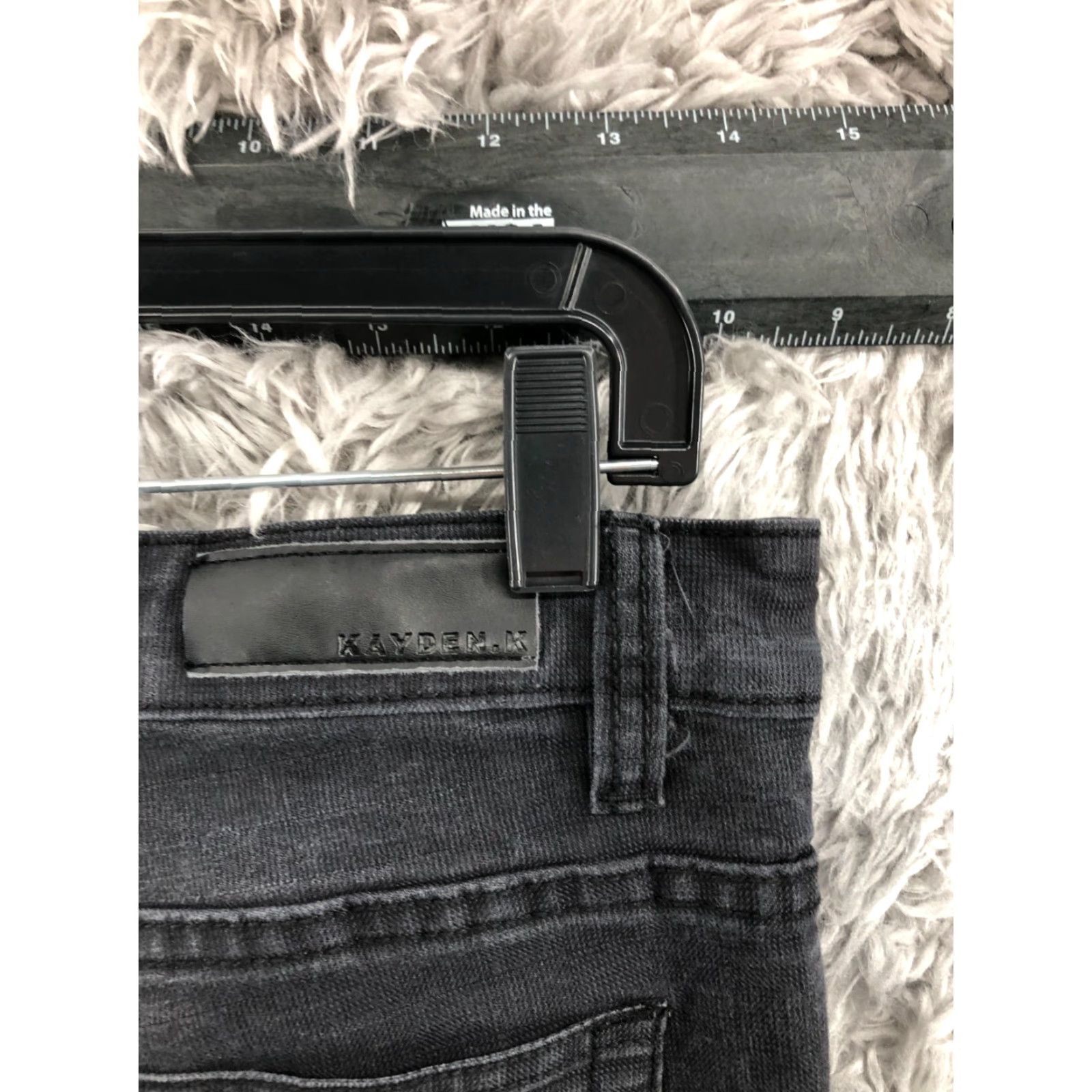 Vintage kayden k Jeans Size 34x32 Mens Mid Rise Dark Wash Black Straight 5-Pocket Denim Size US 34 / EU 50 - 6 Thumbnail