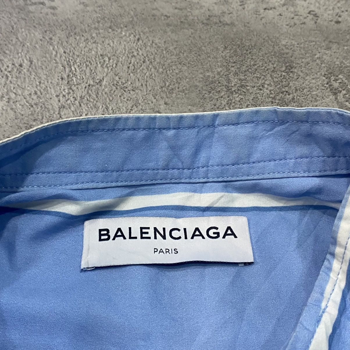 Balenciaga Balenciaga New Logo White Blue Shirt Size XXS / US 00 / IT 34 - 6 Thumbnail