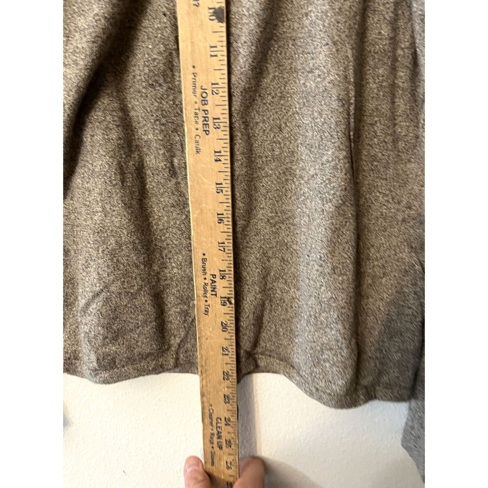 Talbots Talbots T-Shirt Size Large Heather Brown Solid Long Sleeve Round Tee Size L / US 10 / IT 46 - 4 Thumbnail