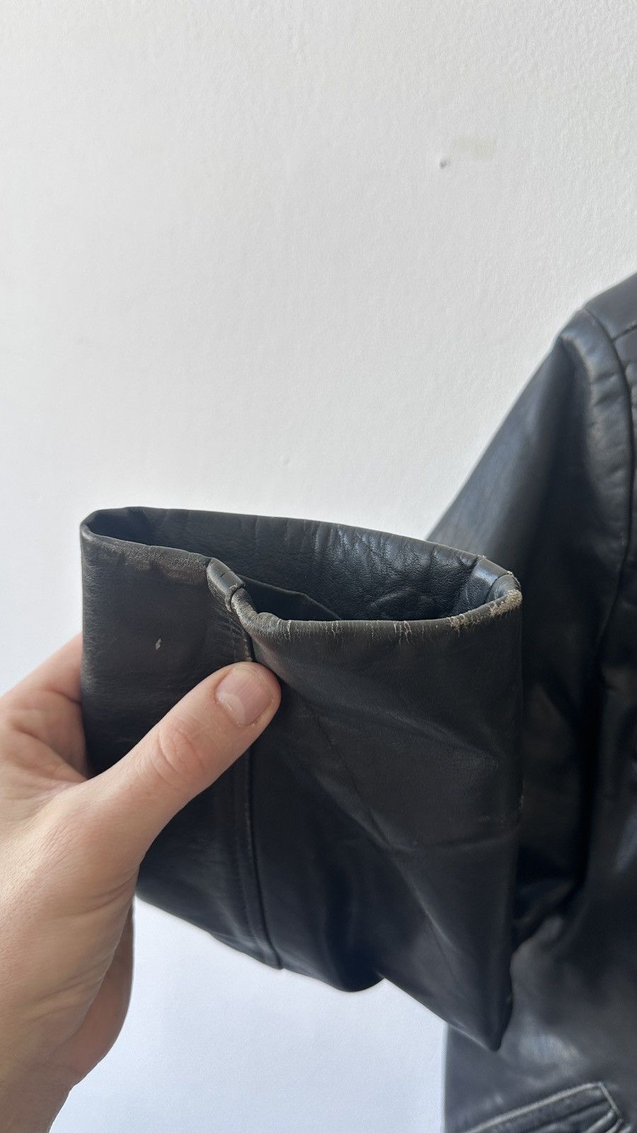 Other Genuine Leather Cafe Racer Jacket Distressed Moto Biker Size US L / EU 52-54 / 3 - 10 Thumbnail