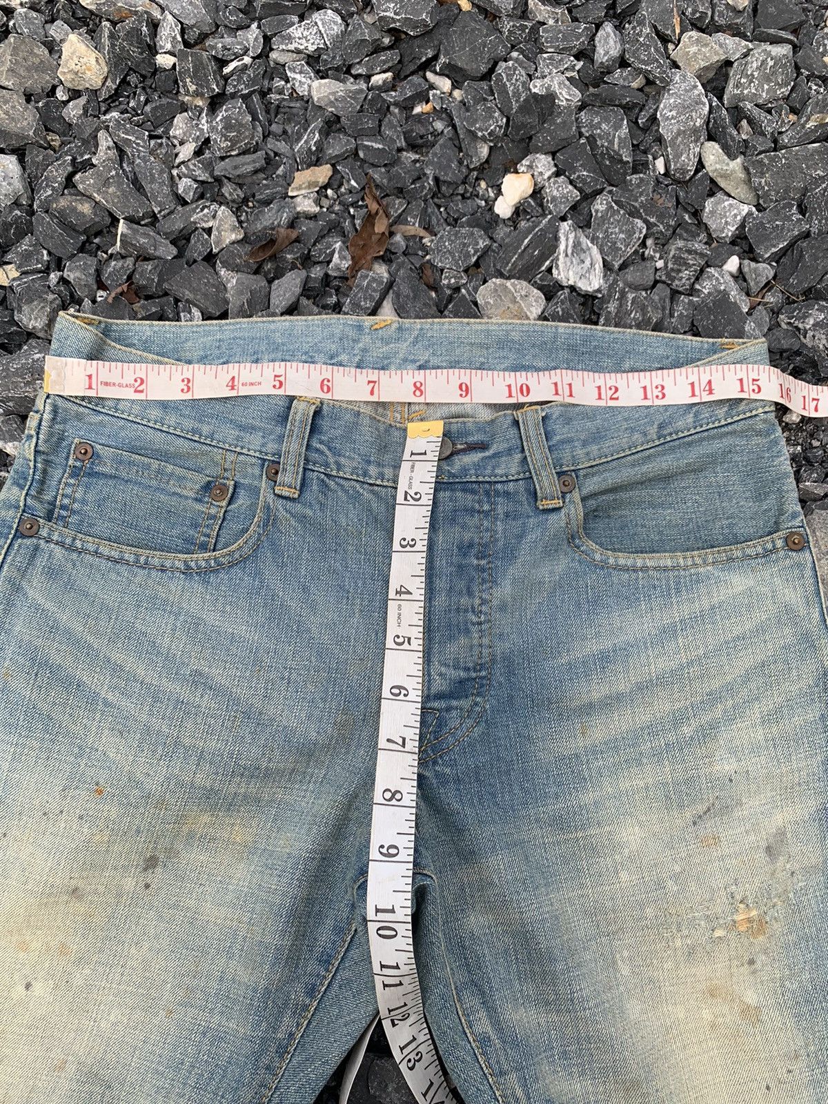 Kapital Nano Universe Mudwash Faded&Rusty Japanese Distressed Denim Size US 31 - 19 Thumbnail