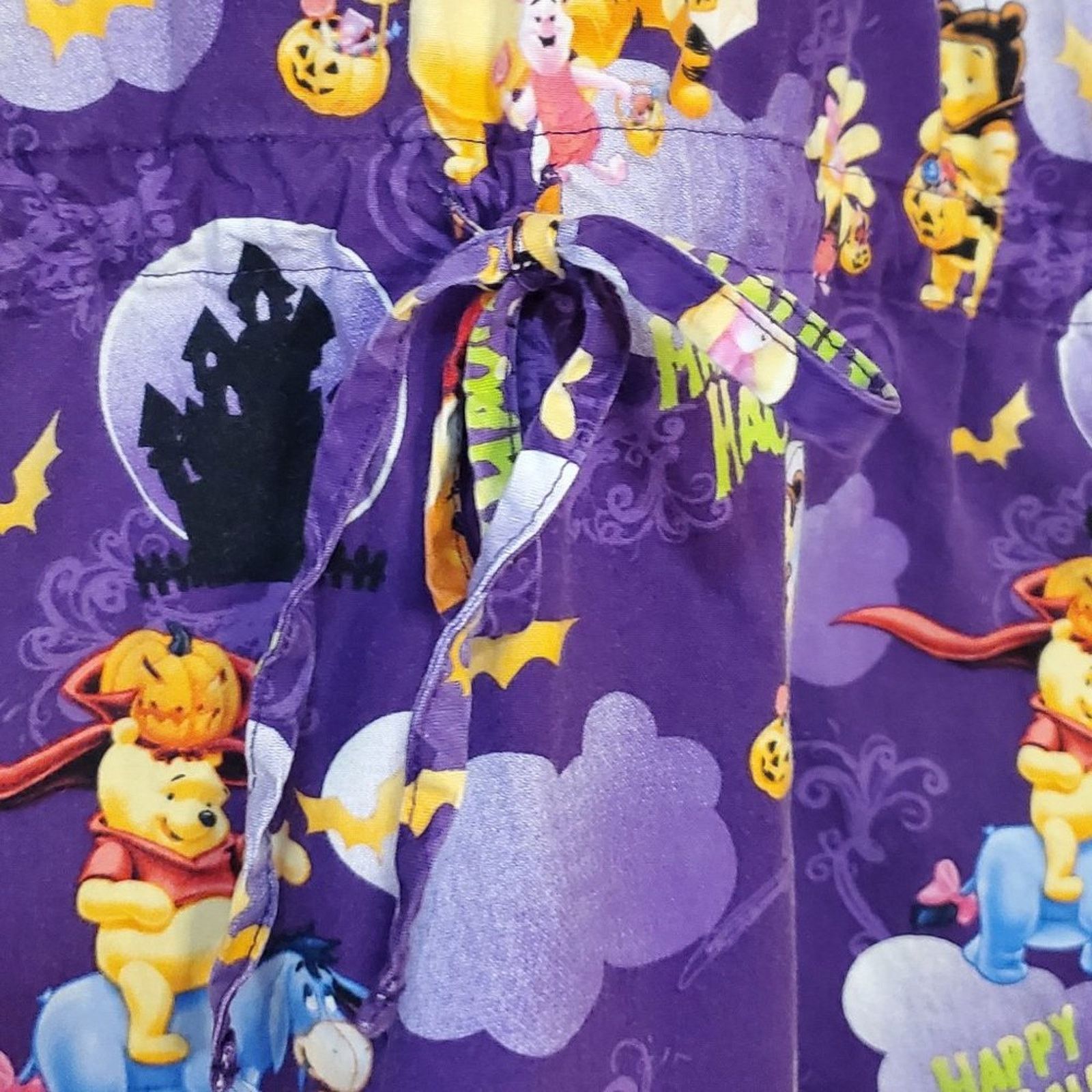 Disney Disney Winnie the Pooh Halloween Scrubs Top - Purple, V-Neck Size L / US 10 / IT 46 - 12 Thumbnail