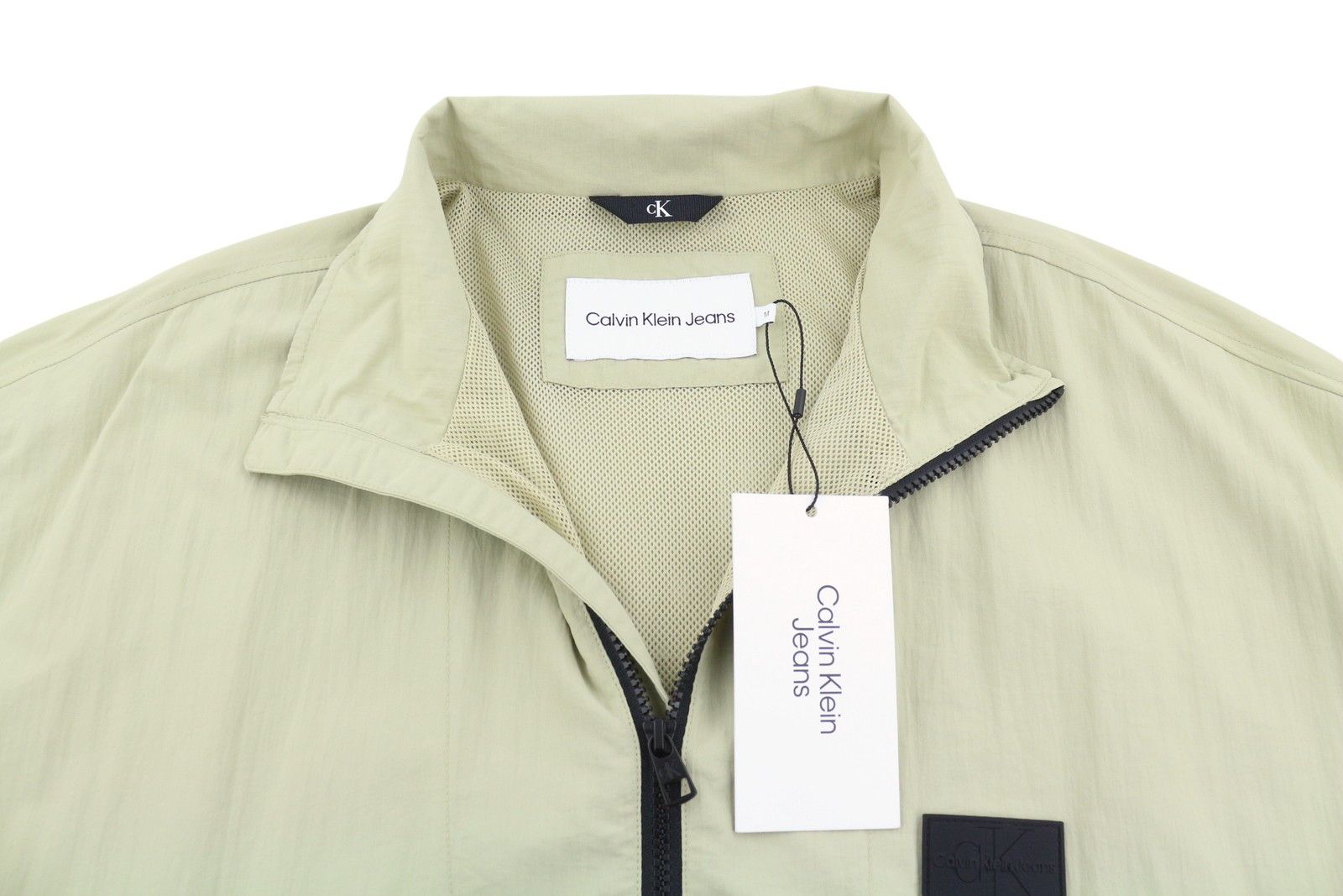 Calvin Klein MIX MEDIA POPOVER M Green Half Zip Logo Anorak 87428 Size US M / EU 48-50 / 2 - 4 Thumbnail