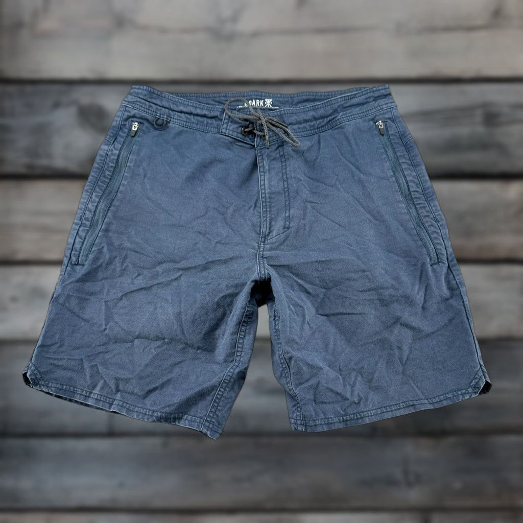 Roark Roark Shorts Mens 30 Blue Navy Chino Cotton Hiking Outdoor Drawstring Pockets Size US 30 / EU 46 - 1 Thumbnail