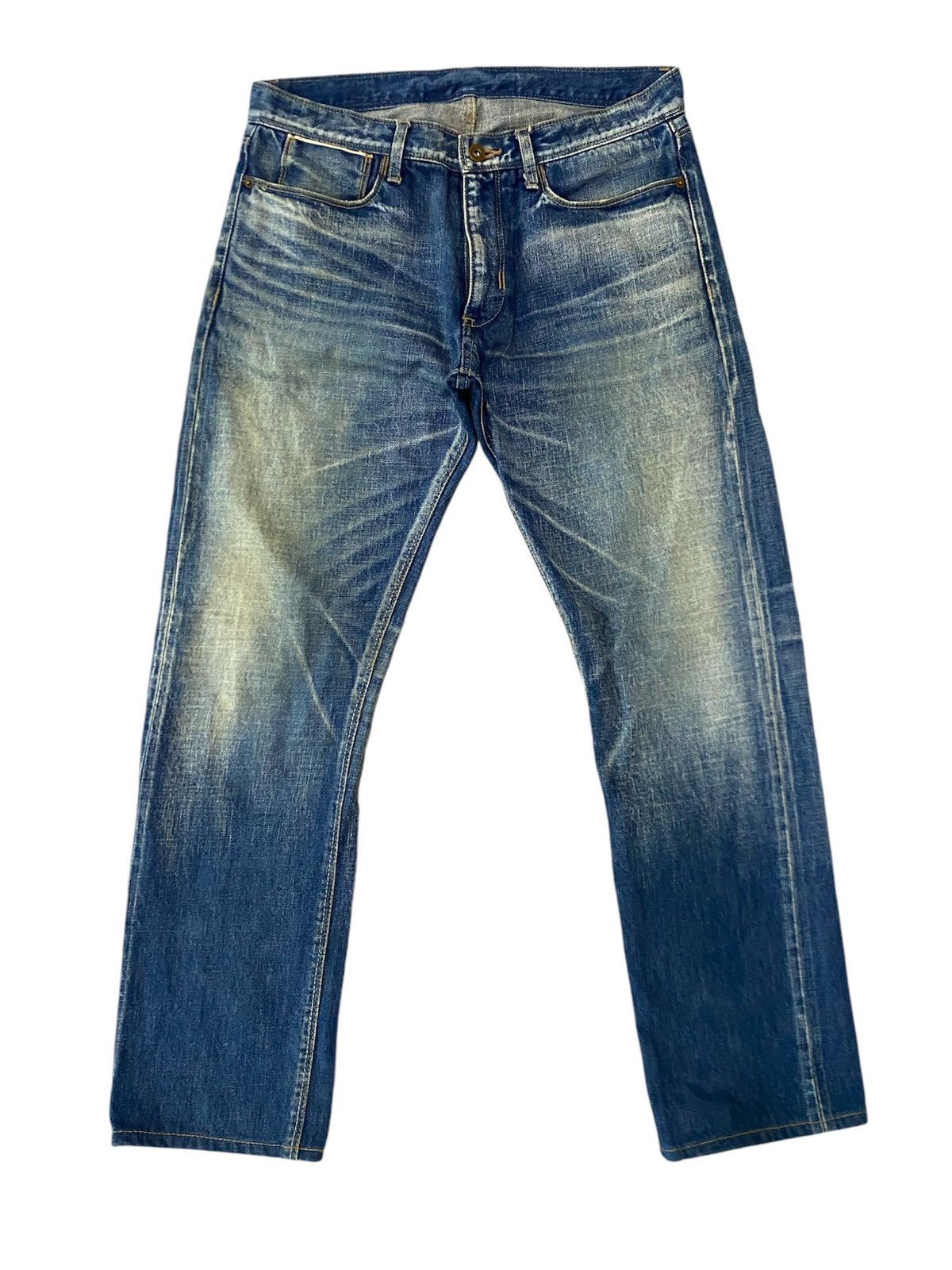 NEIL BARRET SELVEDGE DISTRESS DENIM