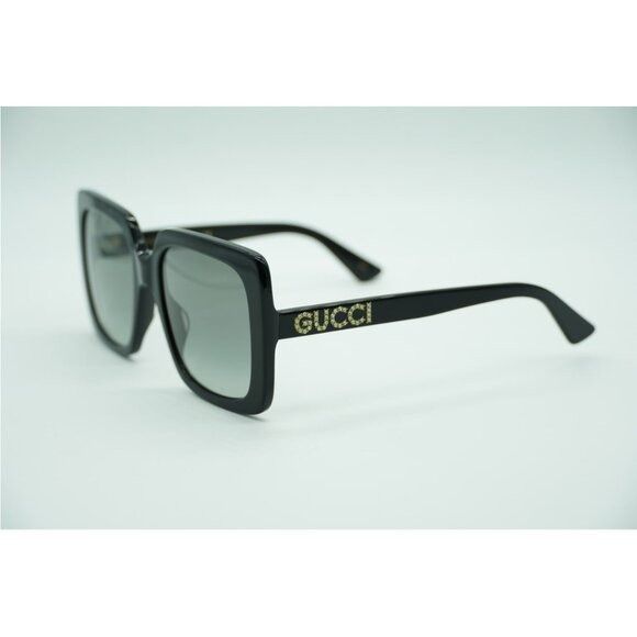 Gucci Gucci GG0418S 001 Sunglasses Black Square Frame, Grey Size ONE SIZE - 5 Thumbnail