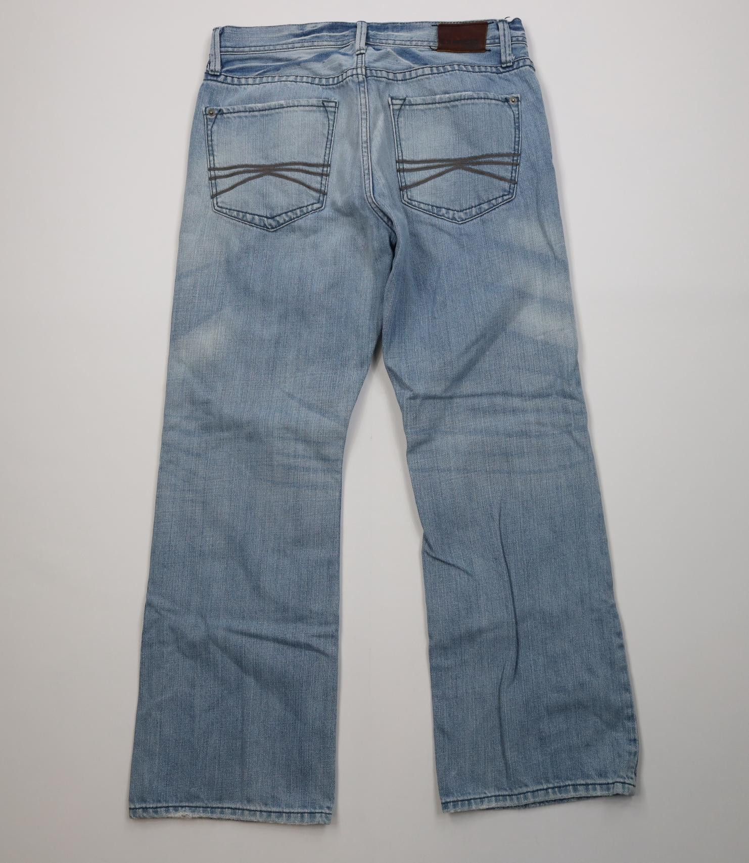 Express Vintage Y2K Express Slim Fit Boot Cut Wide Leg Denim Jeans Size US 33 - 9 Thumbnail
