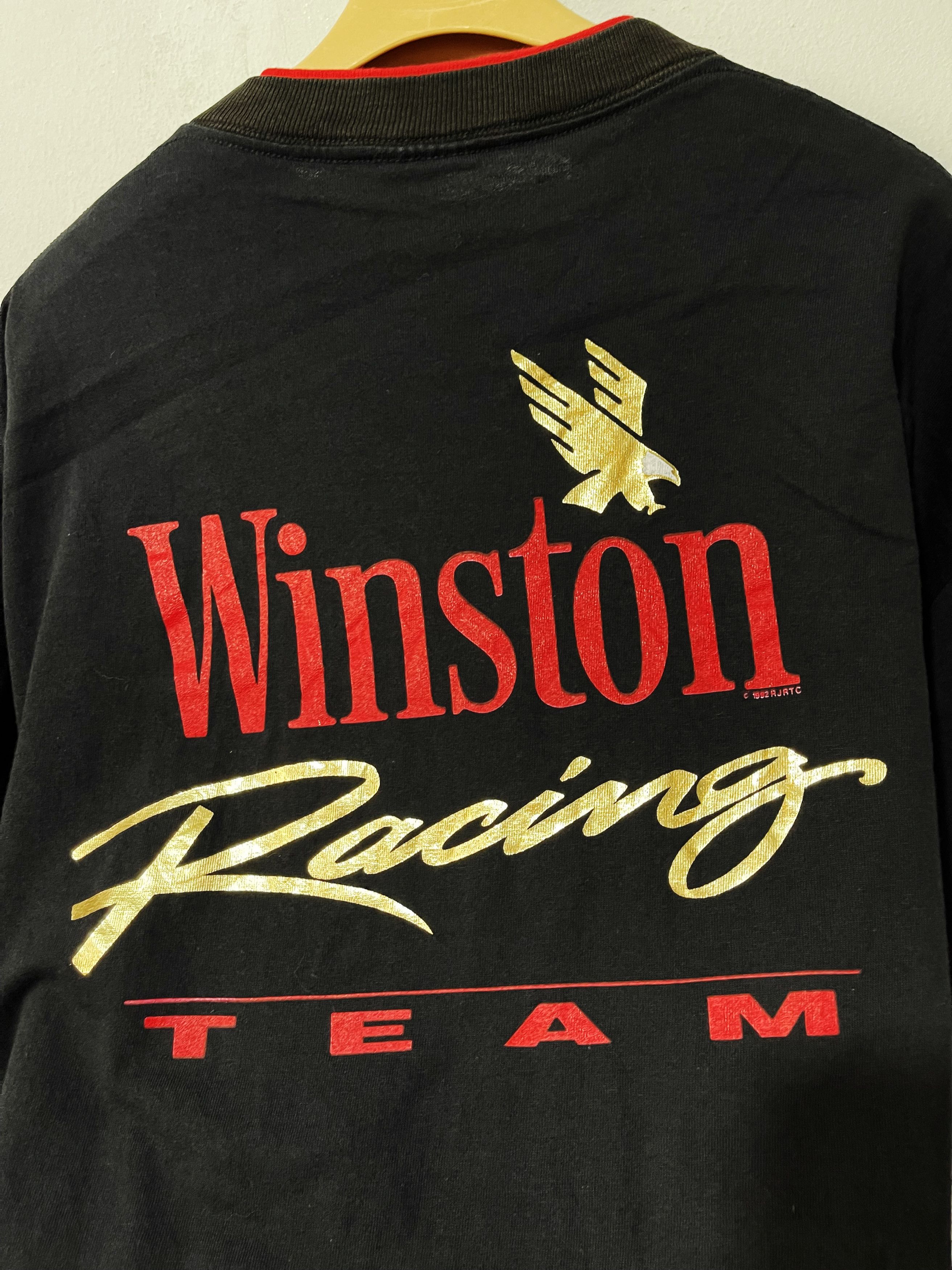 Marlboro × Vintage Vintage 90s Winston Racing Team Pocket Tee Size US XL / EU 56 / 4 - 2 Thumbnail