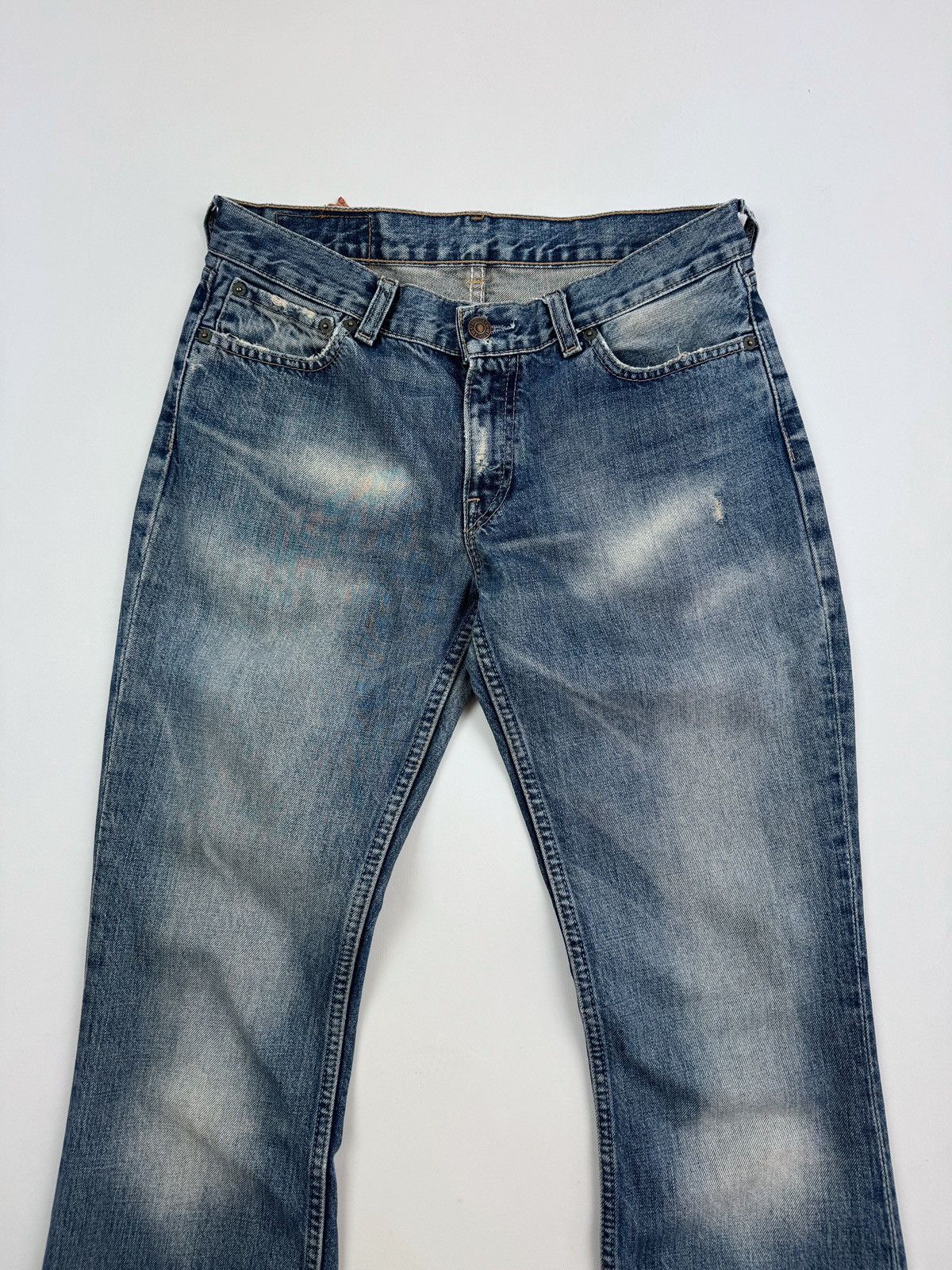 Levi's Y2K Vintage Levi’s 529 Distressed Flared Women’s Jeans Size 30" / US 8 / IT 44 - 5 Thumbnail