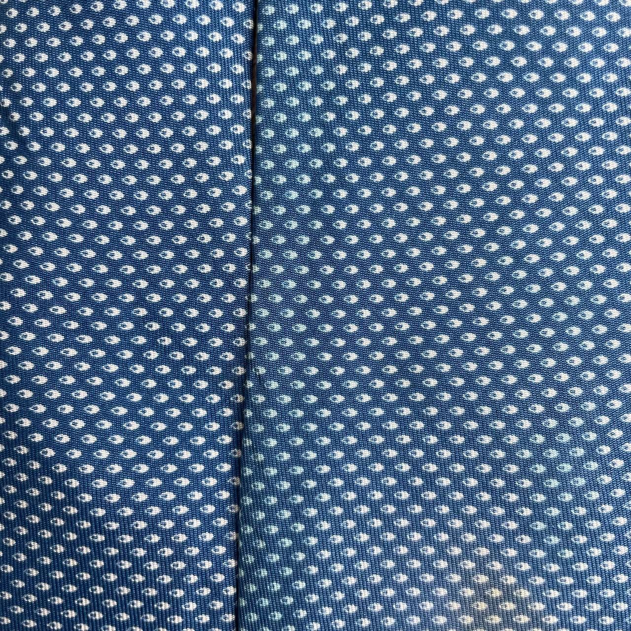 Hermes Hermes Paris Silk Tie 751 UA Geometry Blue Size ONE SIZE - 1 Thumbnail