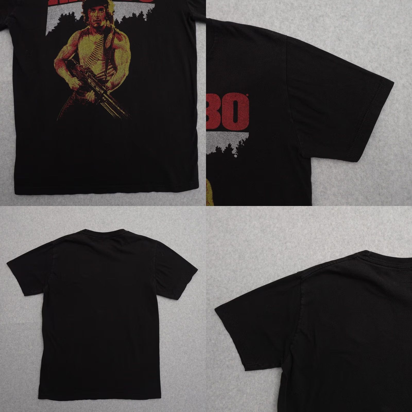 Vintage Rambo T-shirt Adult Medium Black Movie Shirt Mens Rambo 80s Stallone Size US M / EU 48-50 / 2 - 8 Thumbnail
