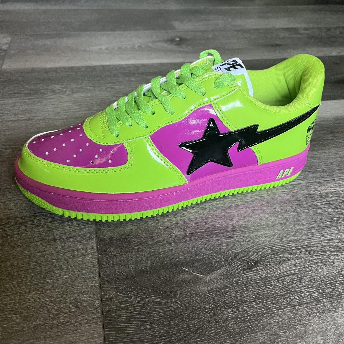 Bape × Marvel Comics RARE OG 2005 A BATHING APE BAPESTA HULK MARVEL LOW SHOES 9 Size US 9 / EU 42 - 8 Thumbnail