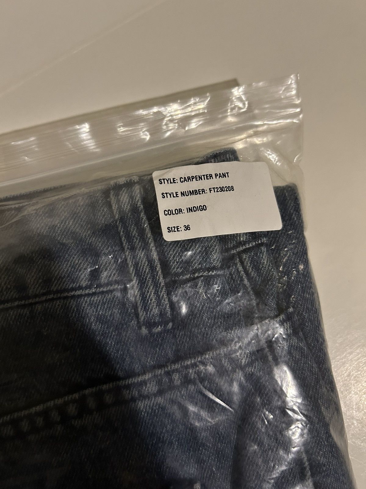 Fuck The Population FTP Frayed Denim Logo Carpenter Pant Washed Indigo Size 36 Size US 36 / EU 52 - 4 Thumbnail