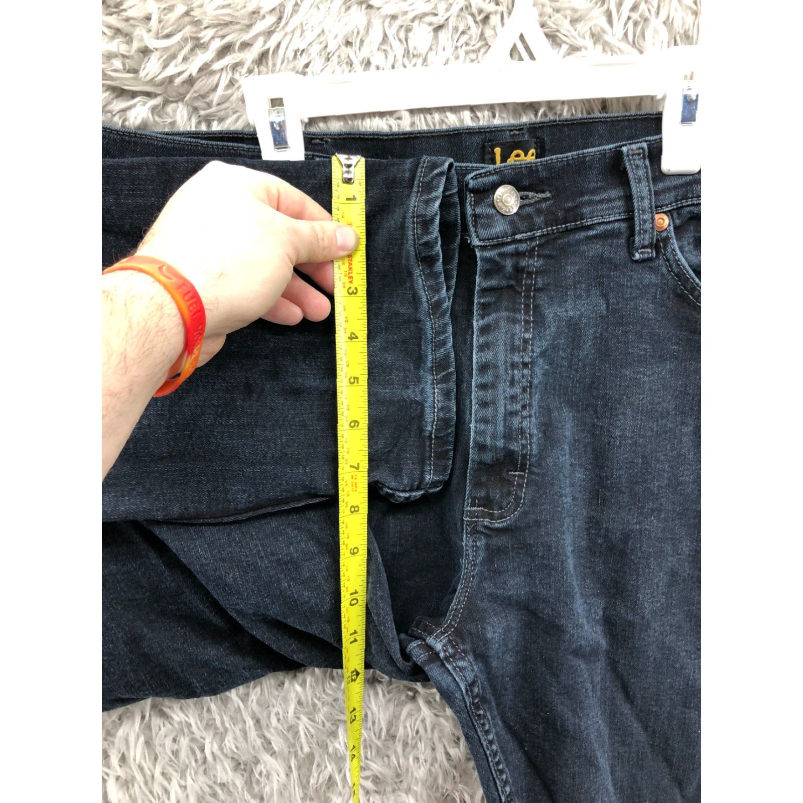 Lee Lee Jeans 38x32 Mens Mid Rise Straight Leg Dark Wash Blue Denim Jeans Size US 38 / EU 54 - 4 Thumbnail
