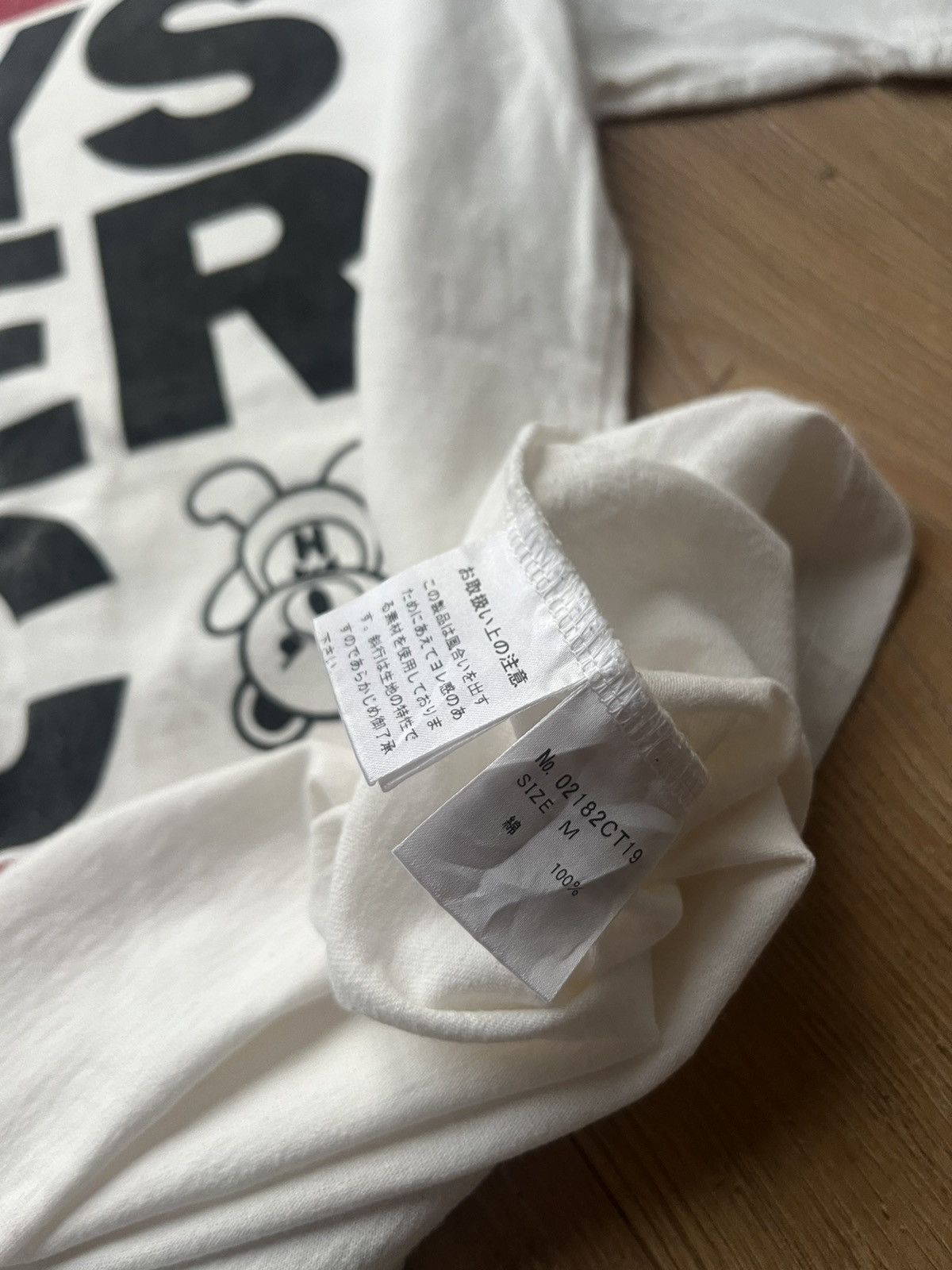 Hysteric Glamour HYSTERIC GLAMOUR TEDDY BEAR YOU GENIUS ME BASTARD Y2K TEE Size US M / EU 48-50 / 2 - 8 Thumbnail