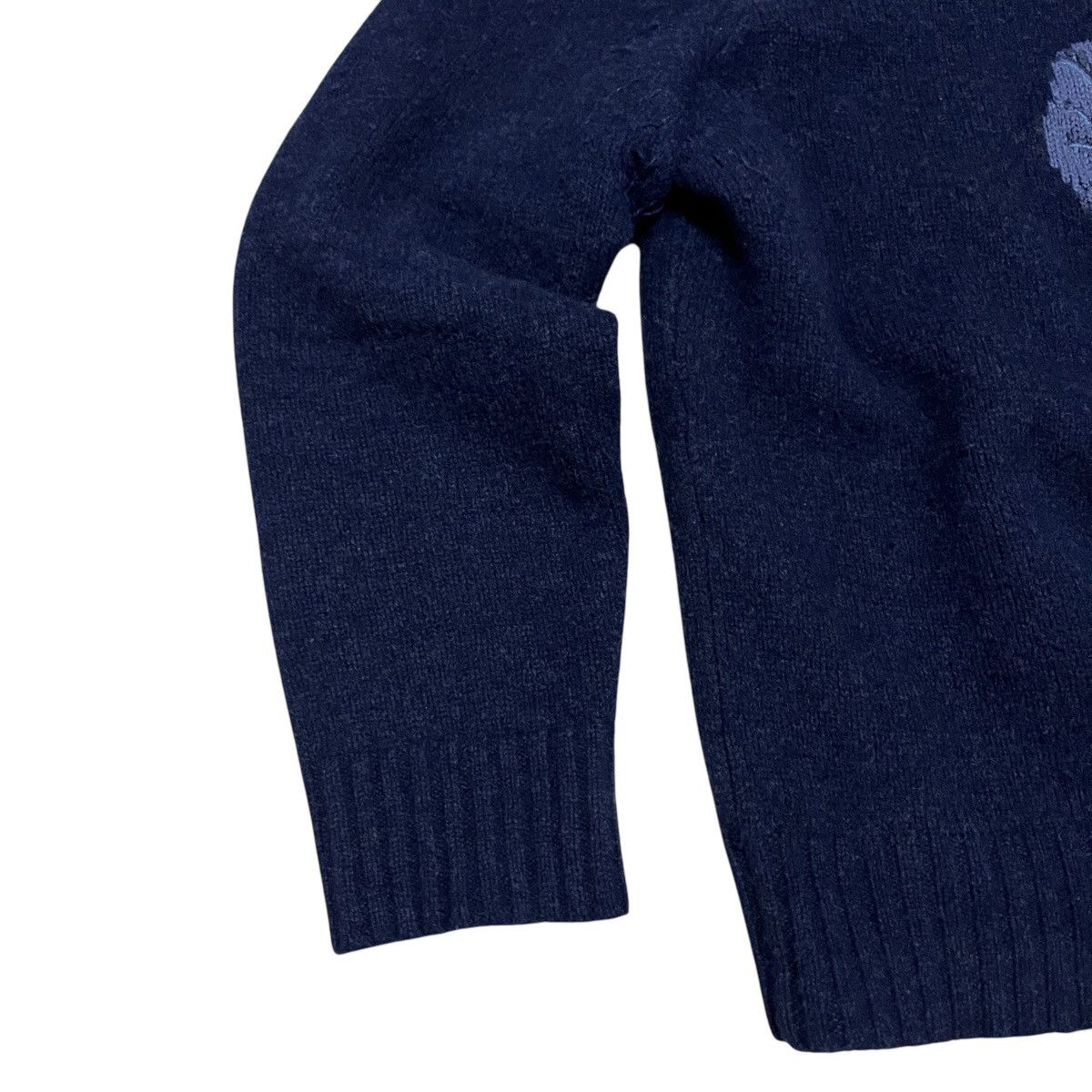 Polo Ralph Lauren × Ralph Lauren × Vintage Iconic Denim Polo Bear Sweaters Size US L / EU 52-54 / 3 - 6 Thumbnail