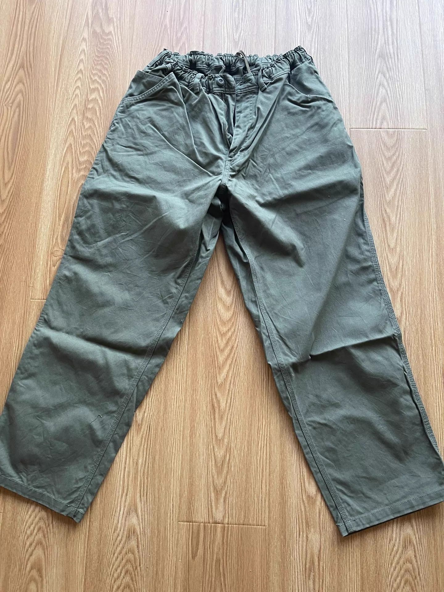 semanticdesign SEDAN ALL-PURPOSE Olive Washed Carpenter Pant M 22AW New Size US 32 / EU 48 - 1 Thumbnail