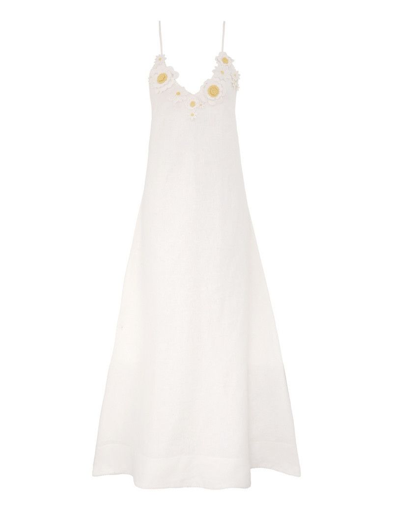 Zimmermann oc11z0126 Everley Flower Maxi Dress in Ivory Size M / US 6-8 / IT 42-44 - 1 Thumbnail