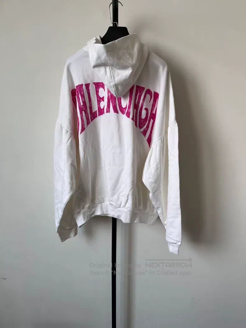Balenciaga Balenciaga Loose Alphabet Print Hooded Long Sleeve Sweatsh Size M / US 6-8 / IT 42-44 - 2 Thumbnail