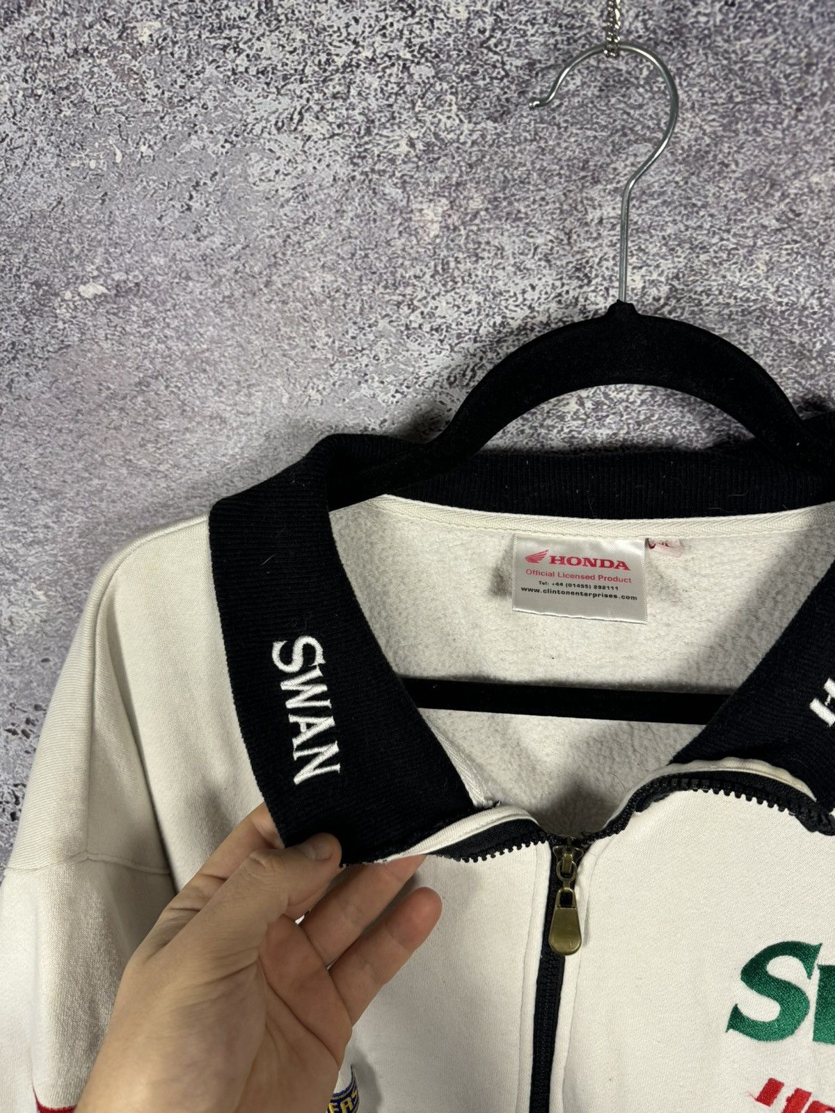 Honda × Vintage SWAN HONDA MOTOR SUPERBIKE RACING JACKET LONG SLEEVE FULL ZP Size US XL / EU 56 / 4 - 8 Thumbnail