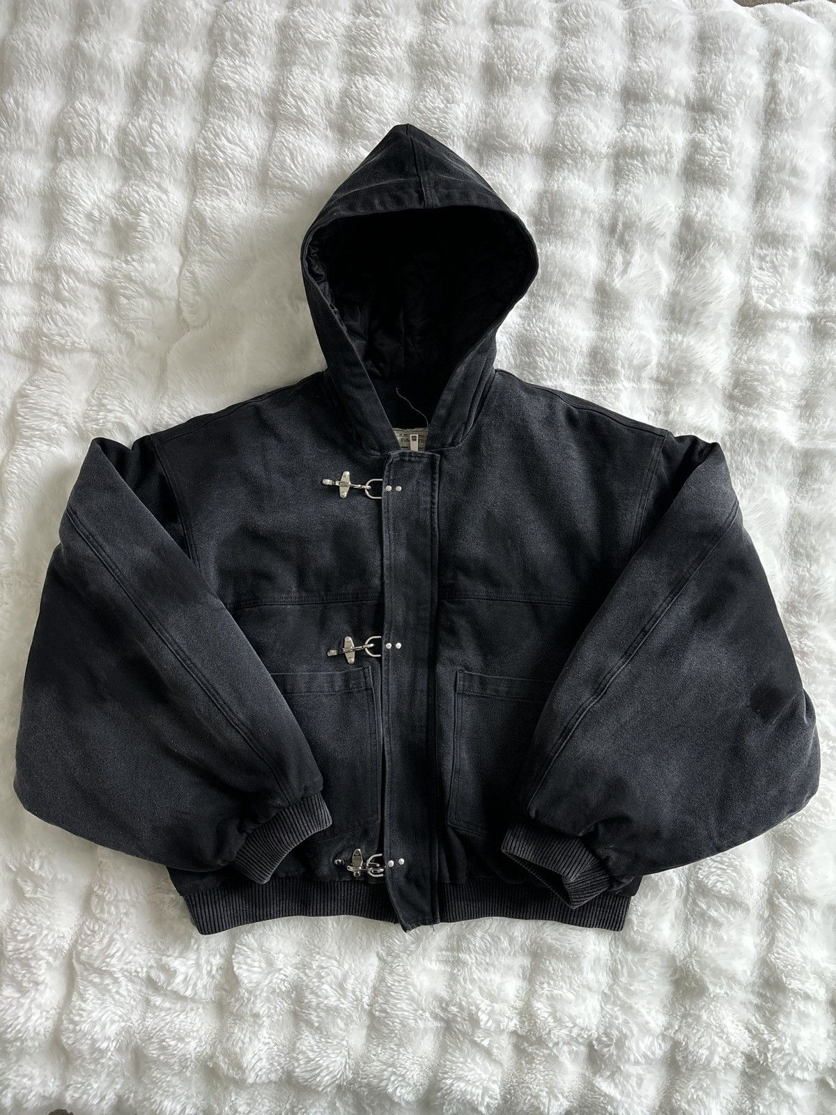 Shinzo Canvas Clasp Bomber Workwear Jacket