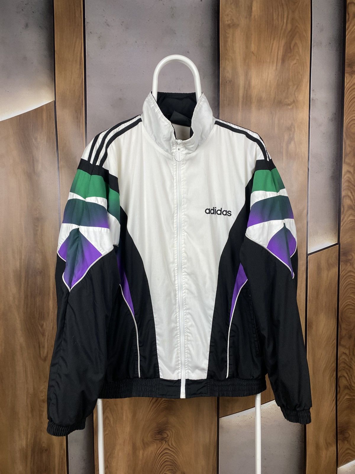 Adidas 🔥Vintage 90s Jacket Bomber Olympic Adidas Retro VTG Tee🔥 Size US M / EU 48-50 / 2 - 1 Thumbnail