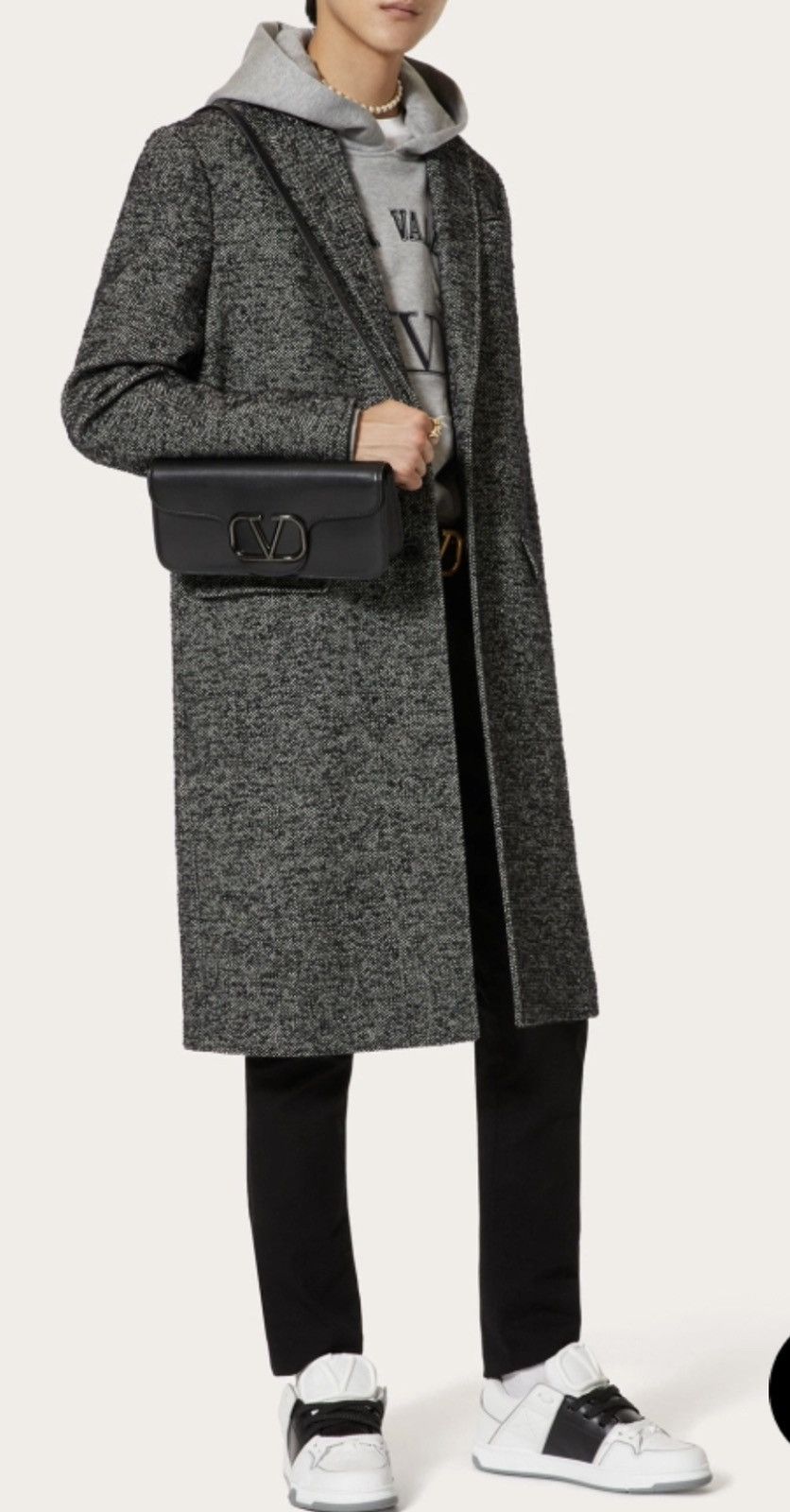 VALENTINO コートSサイズ VALENTINO（ヴァレンティノ）ピーコート 紺 サイズ:46(M位
