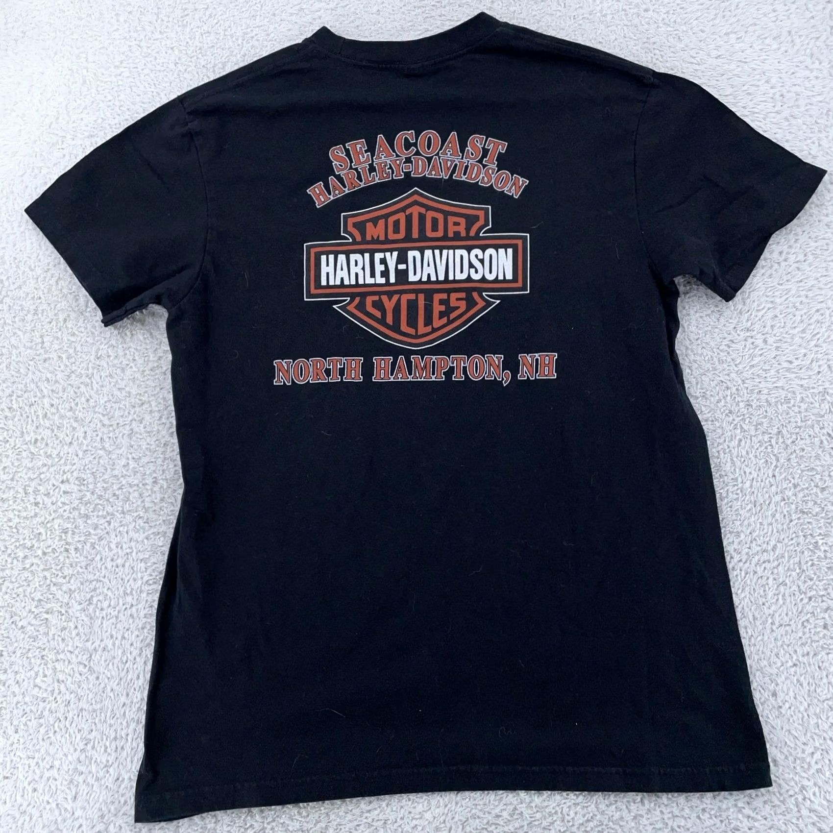 Harley Davidson Harley-Davidson T-Shirt M/L Black Seacoast North Hampton New Hampshire Size US M / EU 48-50 / 2 - 4 Thumbnail