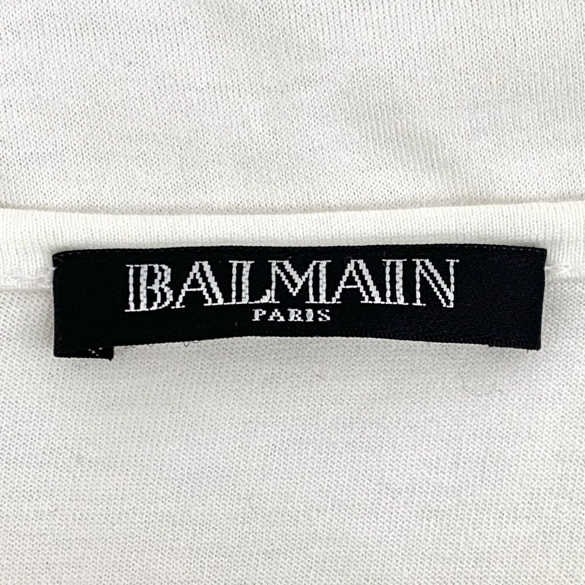 Balmain Balmain White Logo Print Cotton Crew Neck Tank Top K26WX Size M / US 6-8 / IT 42-44 - 7 Thumbnail