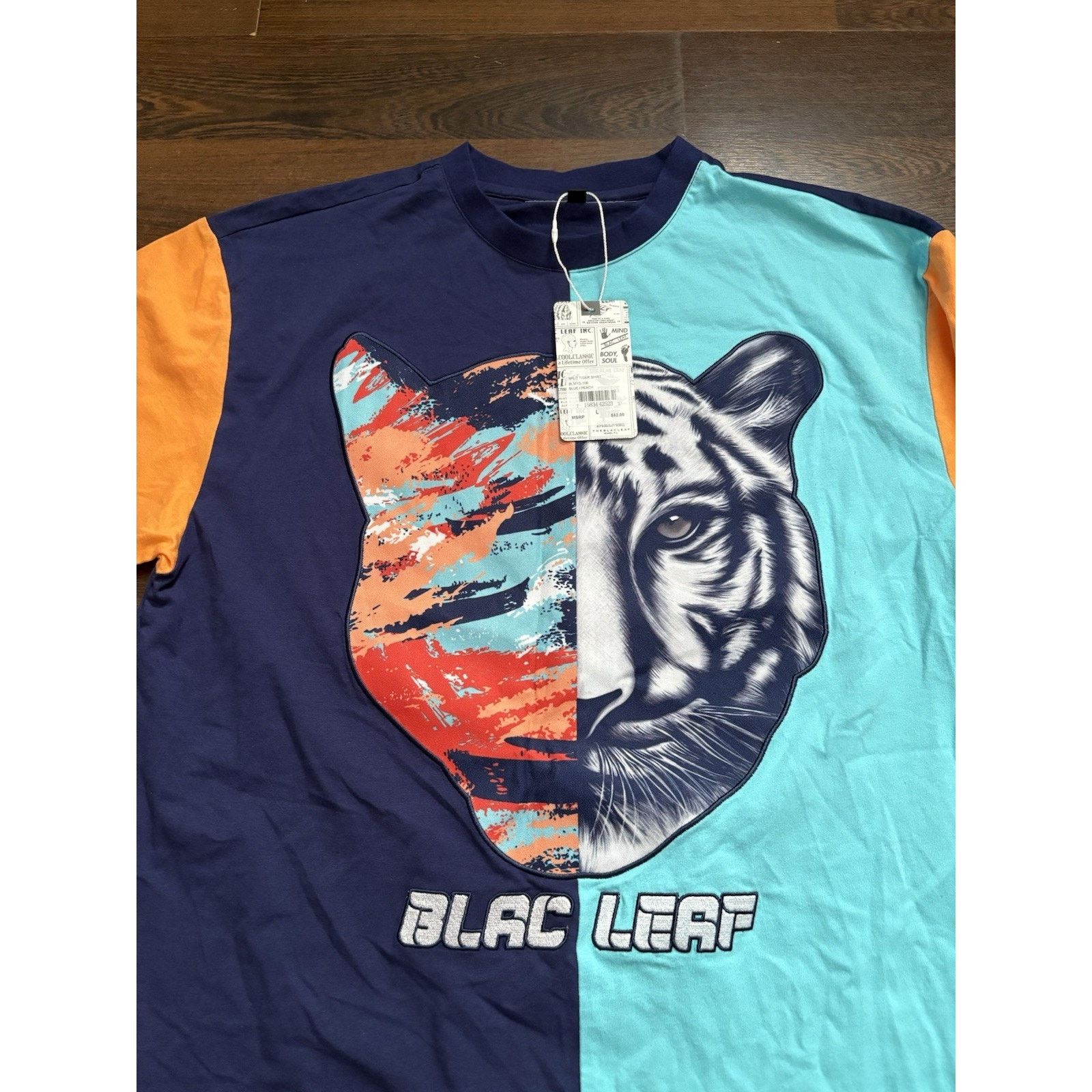& Other Stories BLACK LEAF SPLIT TIGER SHIRT MENS SZ LARGE MULTI-COLOR Size US L / EU 52-54 / 3 - 4 Thumbnail