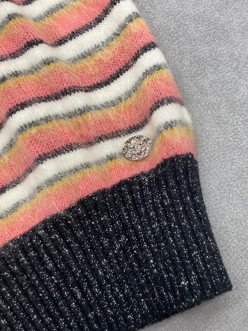 Chanel Chanel 22A orange striped sweater Size XS / US 0-2 / IT 36-38 - 3 Thumbnail