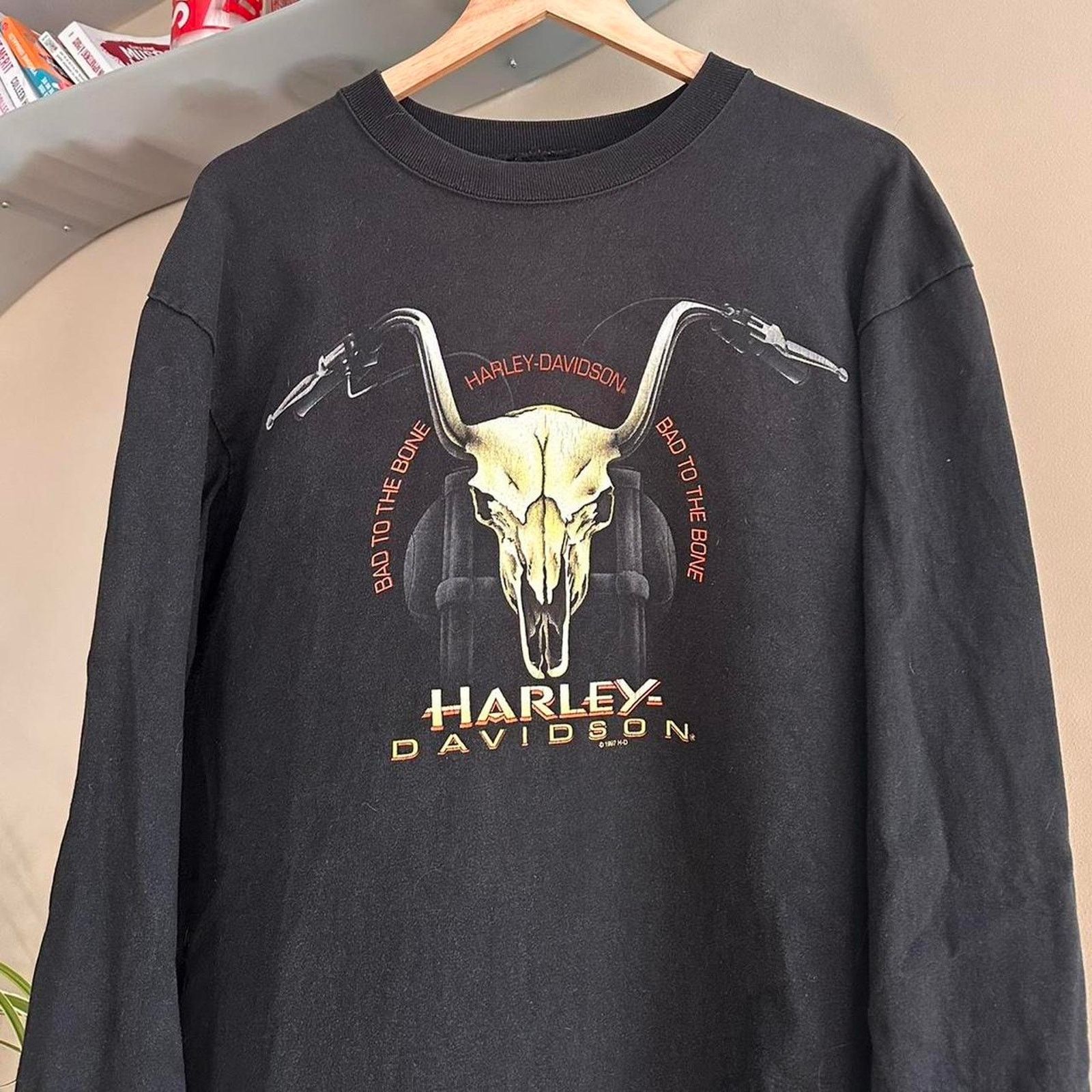 Harley Davidson × Vintage Vintage 1997 Harley Davidson Long Sleeve Shirt Size US L / EU 52-54 / 3 - 2 Thumbnail