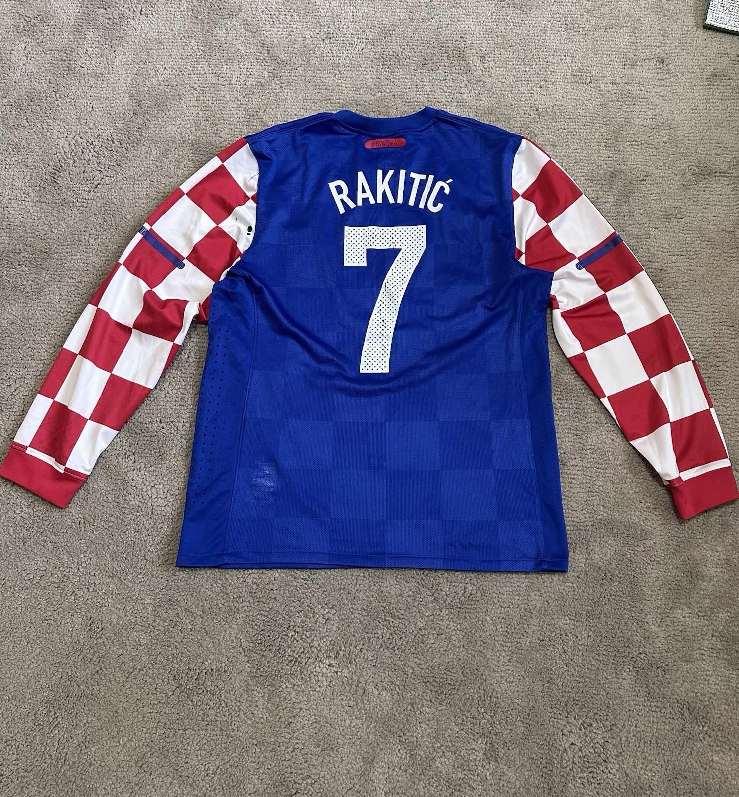 Nike 2010-2012 Nike Croatia #7 Rakitić Away Player Match Issue Size US L / EU 52-54 / 3 - 9 Thumbnail