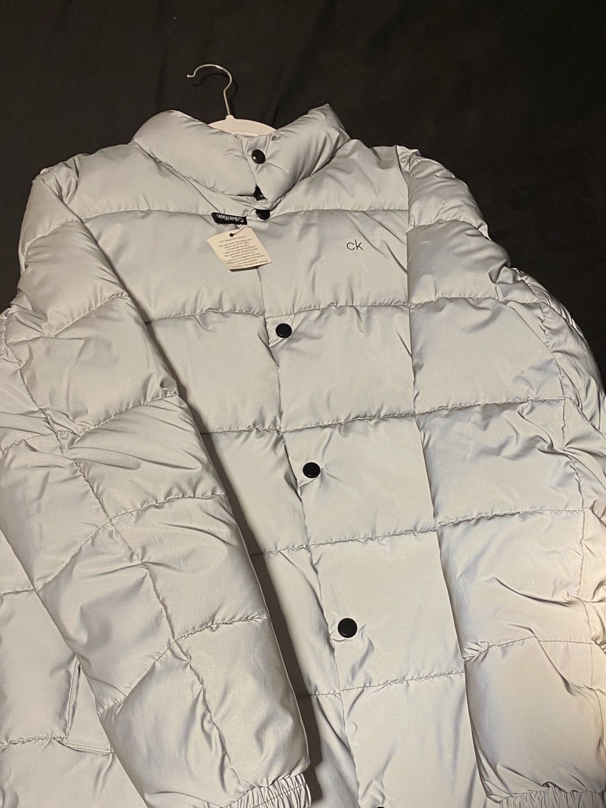 Calvin Klein Men’s White reflective Calvin Klein puffer jacket Size US M / EU 48-50 / 2 - 3 Thumbnail