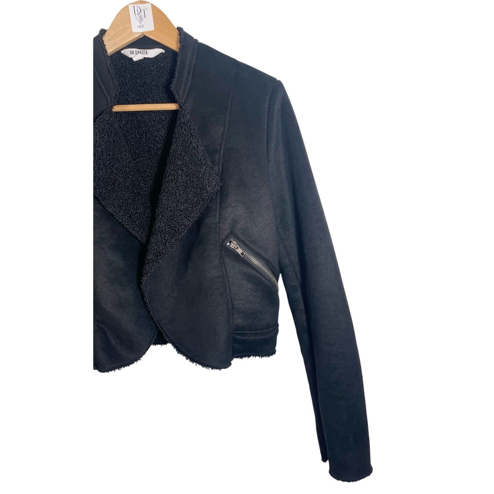 BB Dakota BB Dakota Womens Faux Suede "Suede Me, Love You Jacket" Size XS / US 0-2 / IT 36-38 - 6 Thumbnail