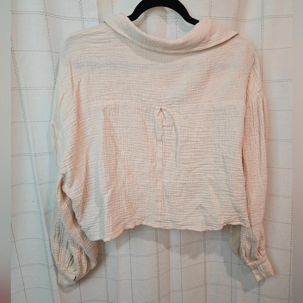 Other Altard State Crepe Cropped Button Down Size M / US 6-8 / IT 42-44 - 6 Thumbnail