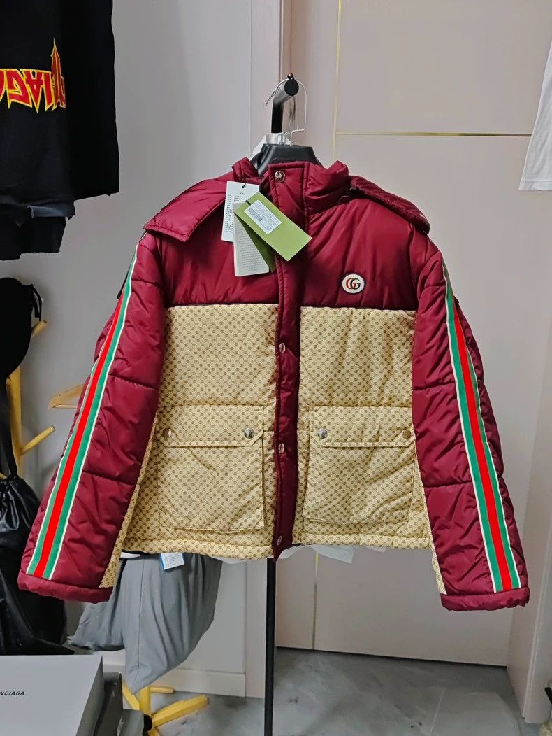 Gucci Size 38 FW22 GG Nylon Hooded Jacket 2503-Nextarrow