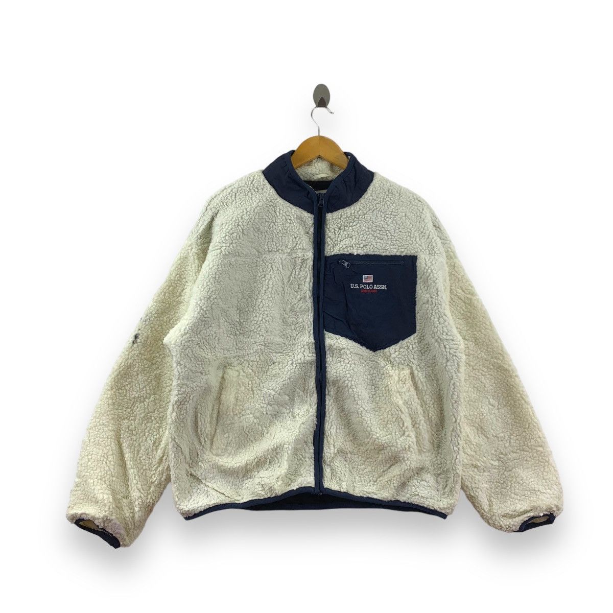 Vintage US POLO ASSN Retro X Sherpa Deep Pile Fleece