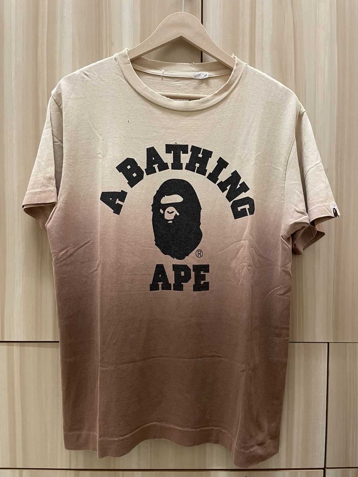 Bape Bathing Ape Distressed Damaged Tshirt Size US M / EU 48-50 / 2 - 1 Thumbnail