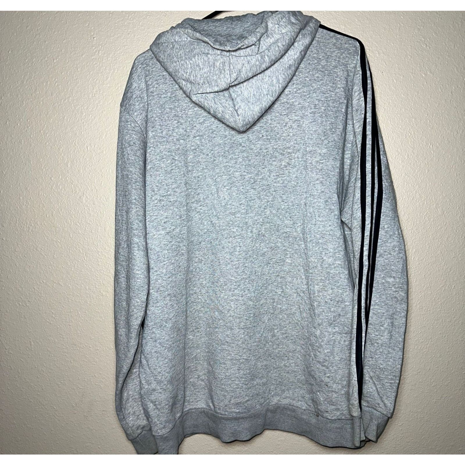 Adidas 👟 Adidas 3-Stripes Pullover Hoodie – With Size XL Size US XL / EU 56 / 4 - 2 Thumbnail