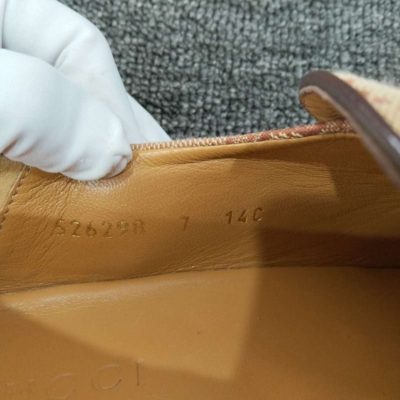 Gucci Gucci Khaki GG Horsebit Loafers for Men - Size US 8 / EU 41 - 5 Thumbnail