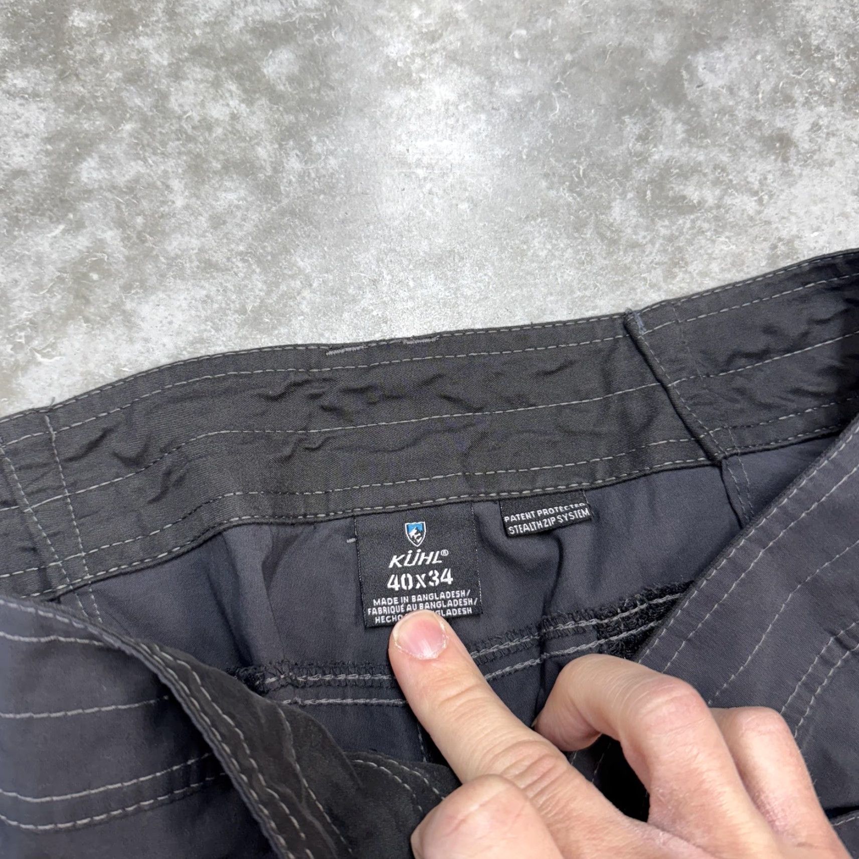 Vintage Kuhl Pants Mens 40x34 Gray Renegade Convertible Stealth Hiking Cargo Outdoor Size US 40 / EU 56 - 3 Thumbnail