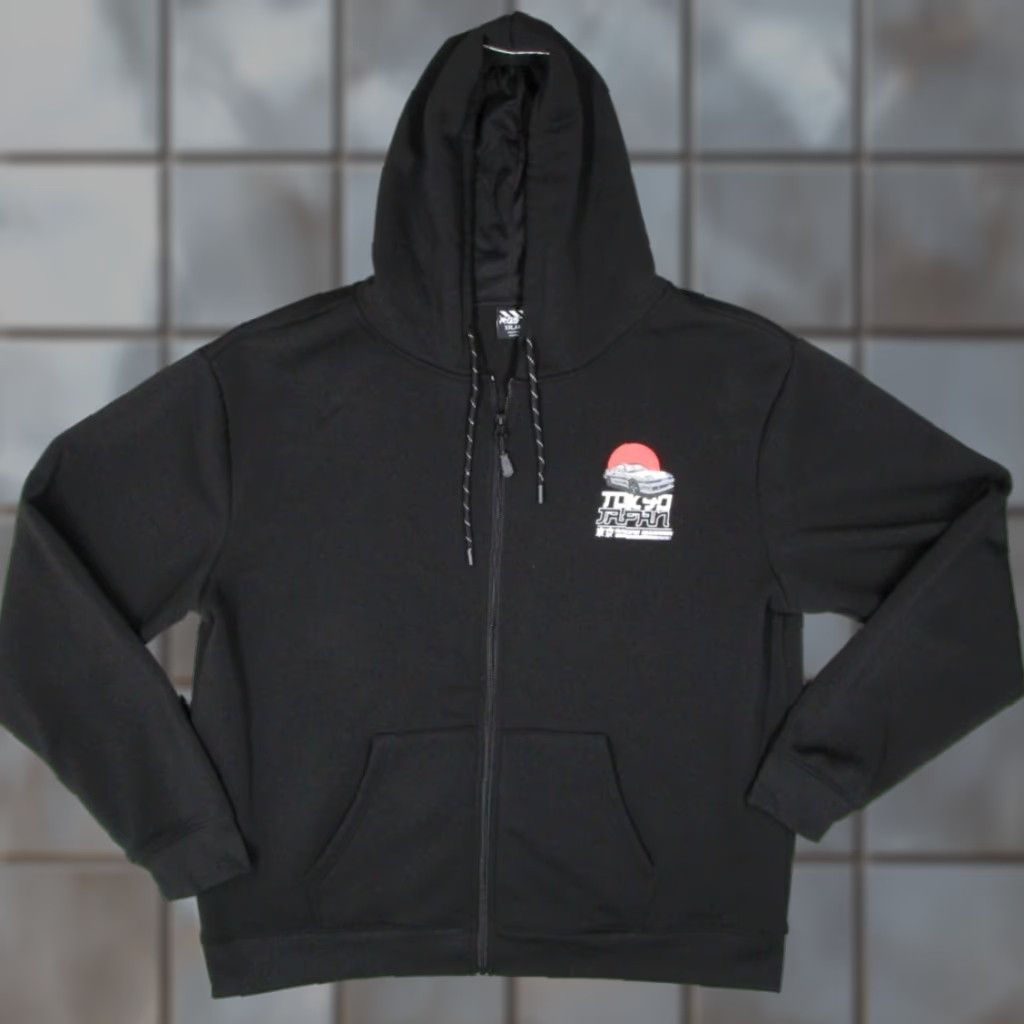 Vintage RGSTR Hoodie Mens 2XL Black Full Zip Fleece Tokyo Japan Racing Warrior Size US XXL / EU 58 / 5 - 1 Thumbnail