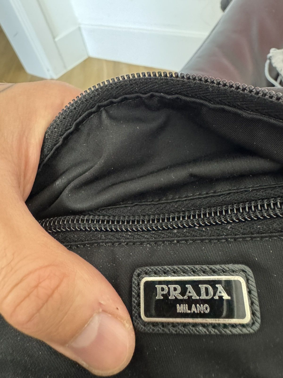 Prada Prada Cosmetic Bag Black Nylon Designer Rare Big Size Luxury Size ONE SIZE - 11 Thumbnail