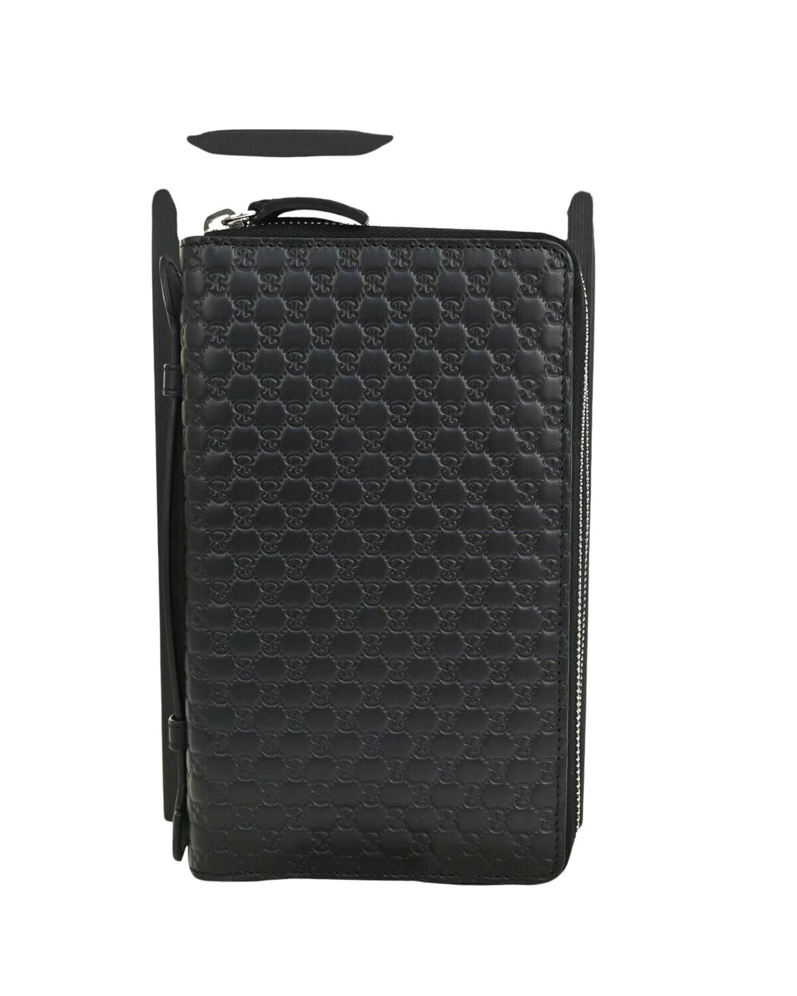 image of Gucci Compact Leather Wallet - Practical And Elegant in Black, Women's
