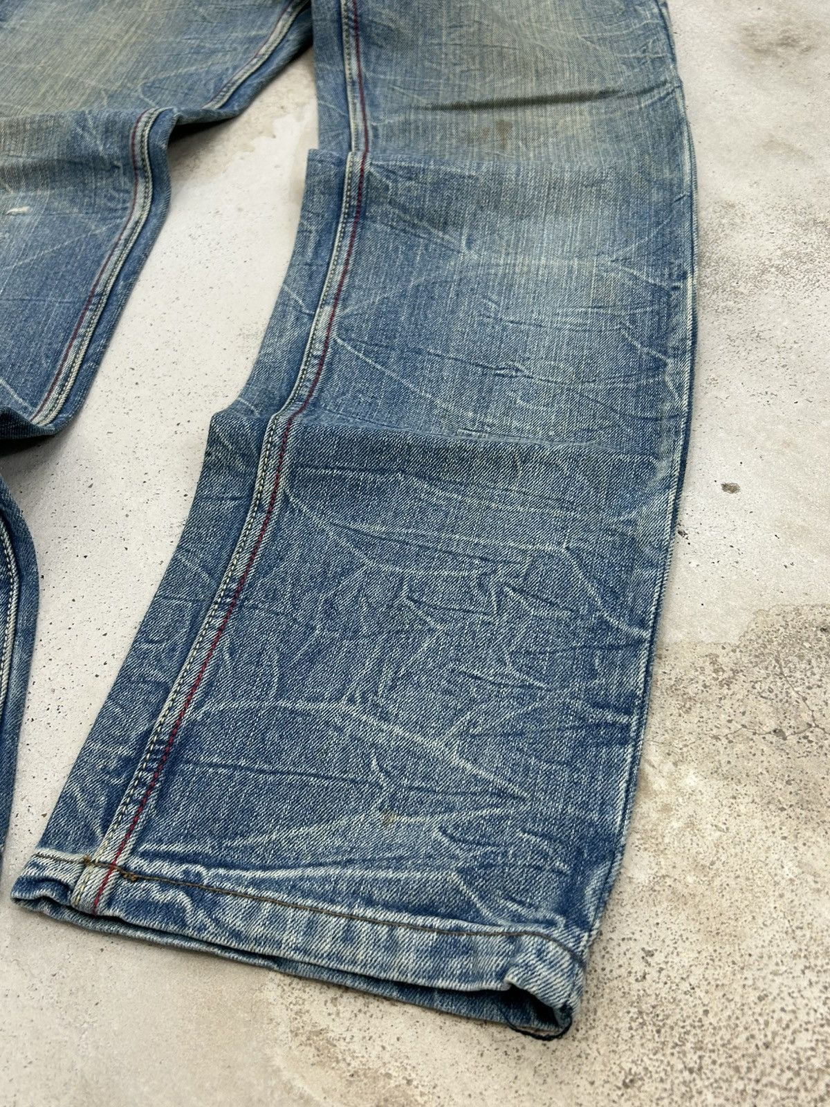 GOSTAR DE FUGA Vintage Jack Serika Mud Washed Gothic Distressed Boro Size US 31 - 4 Thumbnail