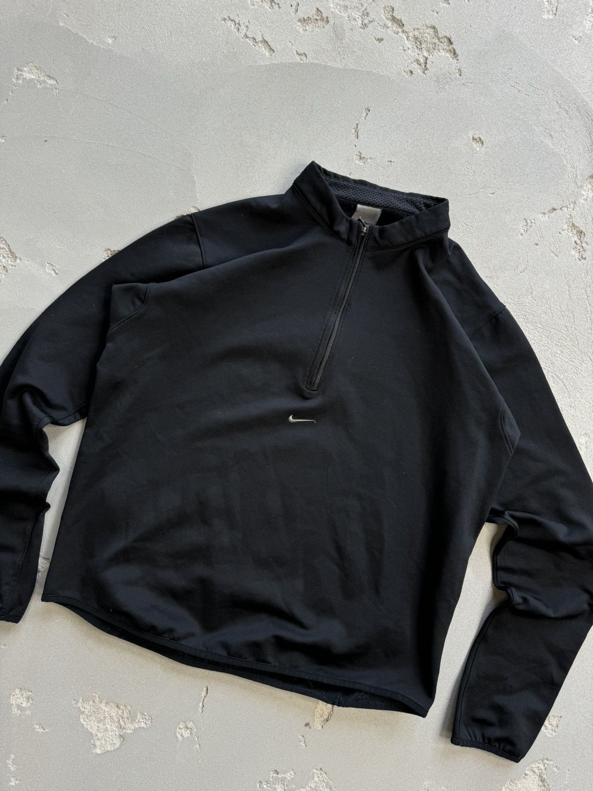 Nike × Nike ACG × Vintage Nike M Therma-fit swoosh ninja 🥷 fleece sweater jacket 00s Size L / US 10 / IT 46 - 3 Thumbnail
