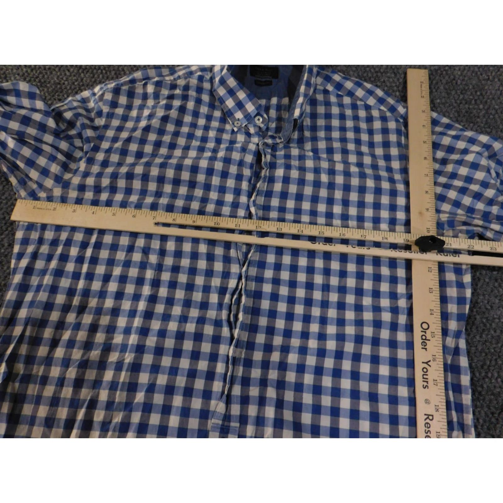 Zara Zara Shirt Mens Large Blue Plaid Button-Up Casual Button-Down Collar Classic Size US L / EU 52-54 / 3 - 6 Thumbnail