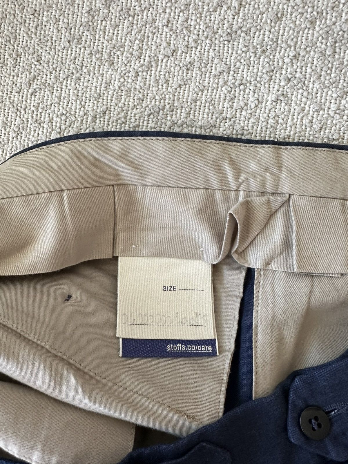 Stoffa Stoffa MTM Shorts (Washed Linen) Single Pleat Short / Indigo Size US 32 / EU 48 - 14 Thumbnail